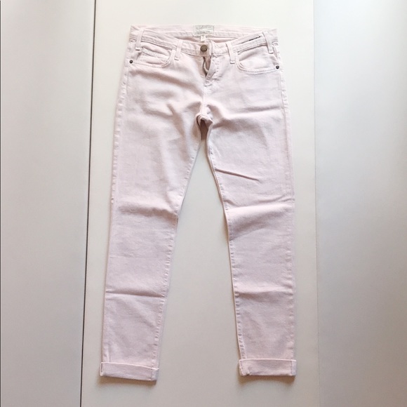 Current/Elliott | The Roller Pink Denim Pants - Picture 2 of 8